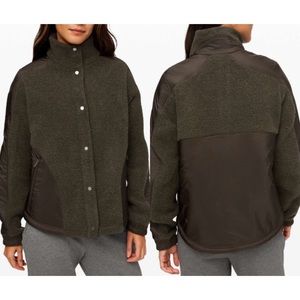 Lululemon Go Cozy Jacket - Heathered Dark Olive